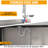 Stainless Steel Utility Sink with Faucet – Free Standing Single Bowl Commercial Sink for Kitchen, Laundry Room, Restaurant & Garage – Heavy-Duty Stainless Steel, Hot & Cold Water Pipes, Pull-Out Spray