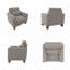 Fauteuil Alitza de 88,9 cm de large-676781025
