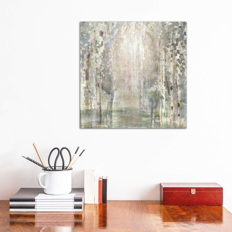Birch Wood Clearing by Susan Jill - Wrapped Canvas Print, 45.72 cm H x 45.72 cm W x 1.91 cm D