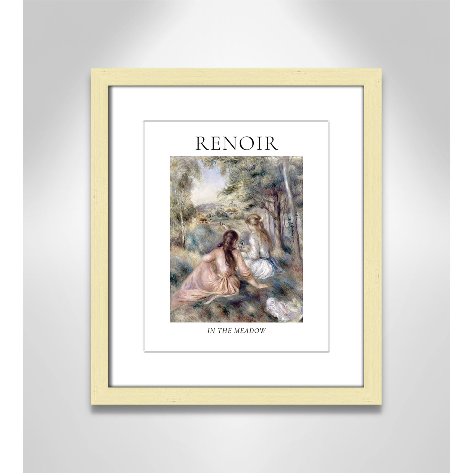 Old Masters Collection "In the Meadow" Print, Yes, 15" H x 13" W x 1.25" D, Gold Single Picture Frame