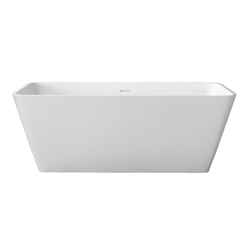 59'' x 26.75'' Soaking Resin Bathtub, White