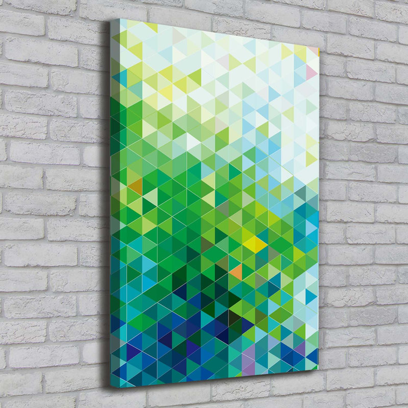 Abstraction Triangles - Wrapped Canvas Print