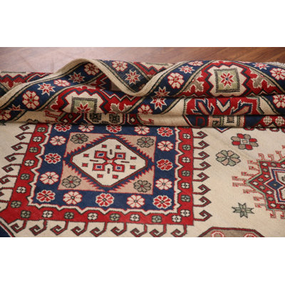 Tapis oriental ivoire Kazak