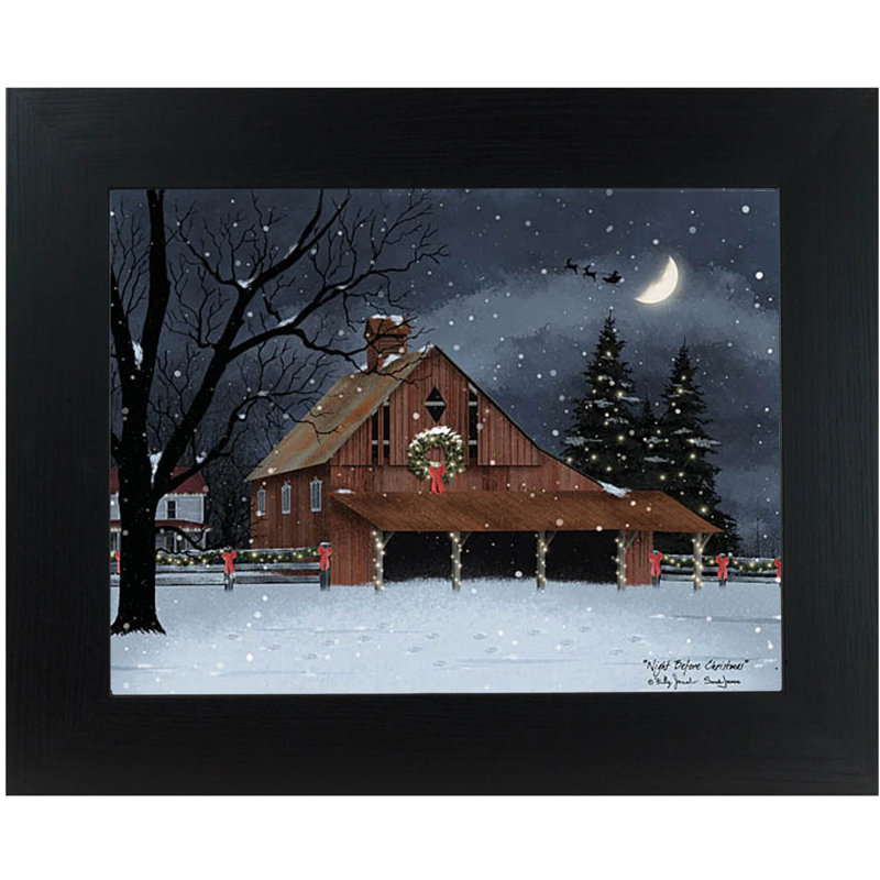 Nuit avant Noël, art encadré Billy Jacobs 