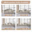 Canapé modulaire en velours 3 places Sadettin-2142641412