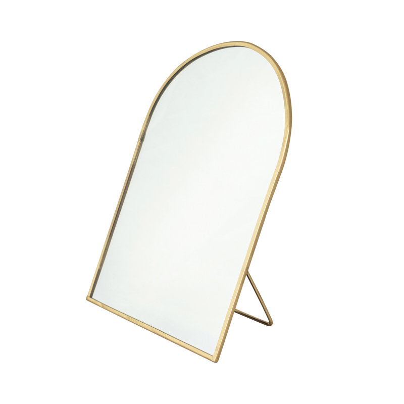 Arched Standing Mirror, 9.50" H x 7.25" W x 3.50" D