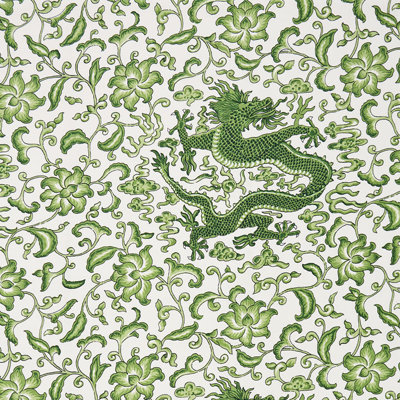 Oriana Chi'en Dragon Linen Print Fabric