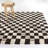 Kraus Brown Modern Checkered Area Rug-1788051736