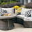 Billington 4 - Person Outdoor Steel Wicker Fire Pit Conversation Set - Gray