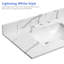 Plateau de meuble-lavabo simple 36 po avec lavabo 36 po