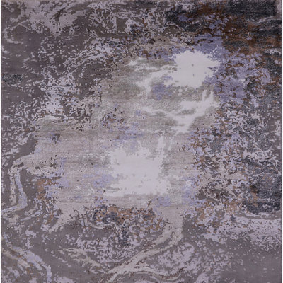 Tapis abstrait gris