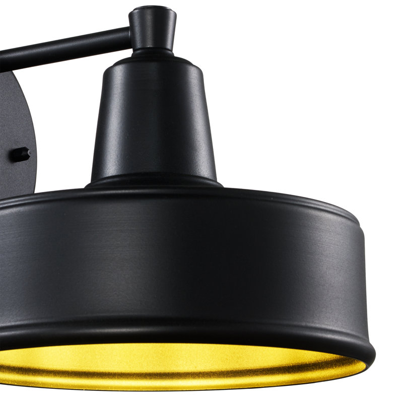 Lanterne murale d'extérieur H 7,7 ", Noir, H 7,7 po x l 8,5 po x P 9,1 po