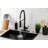 Kingston Brass Concord Single-Handle 1-Hole Deck Mount Pre-Rinse Kitchen Faucet