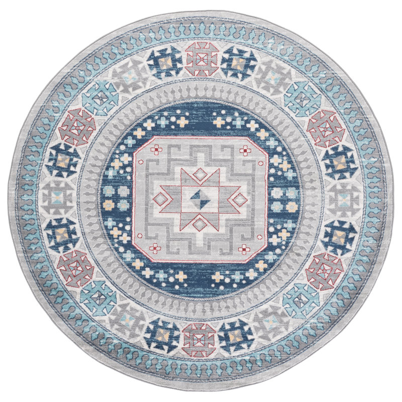 Sereno Performance Oriental Rug, Round 6'7"