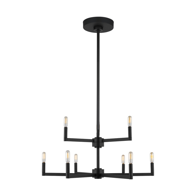 Lustre à neuf lumières Haines, Noir minuit