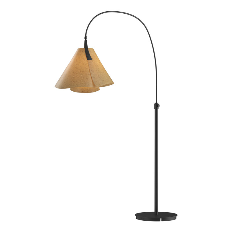 Lampe sur pied en arche Mobius, Liège, Noir