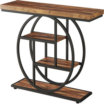 41.3" Console Table Sofa Table Entryway Console Table Narrow Wood Accent Tables