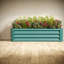 Lits surélevés modernes en métal durable 4 x 2 x 1 pi pour jardin