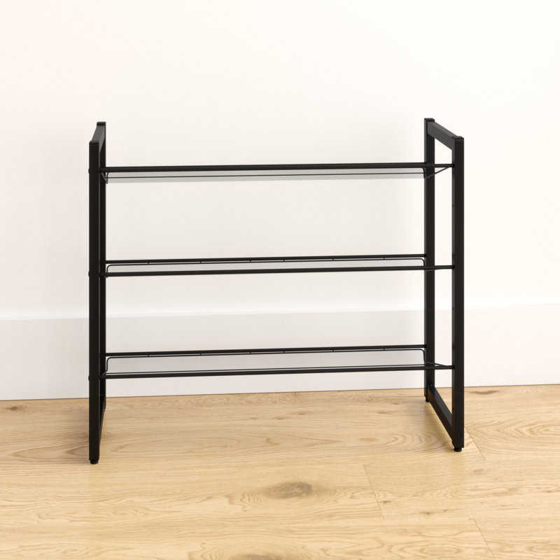 12 Pair Stackable Shoe Rack