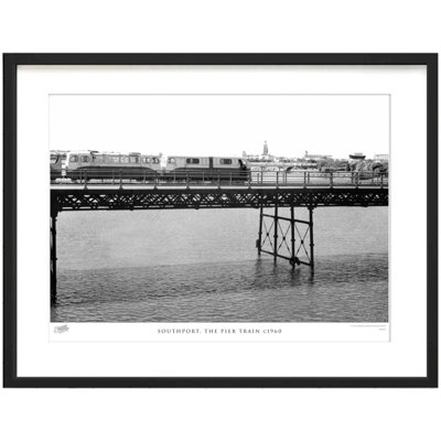 Southport, the Pier Train C1960 1 Piece Single Picture Frame Wall Art
