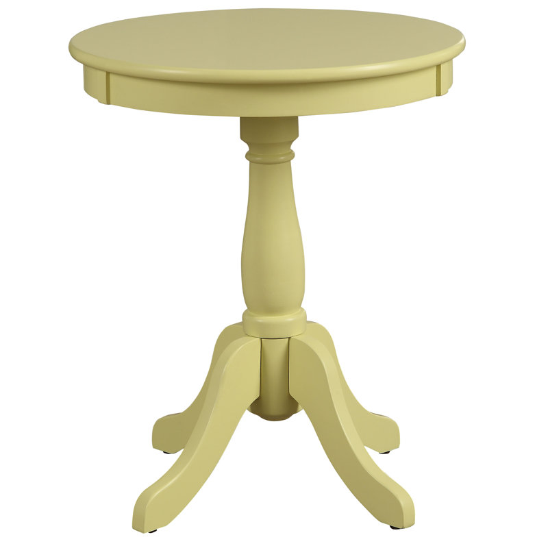 Table de bout Krohn, Jaune clair, H 25,5 po x l 18,5 po x P 18,5 po