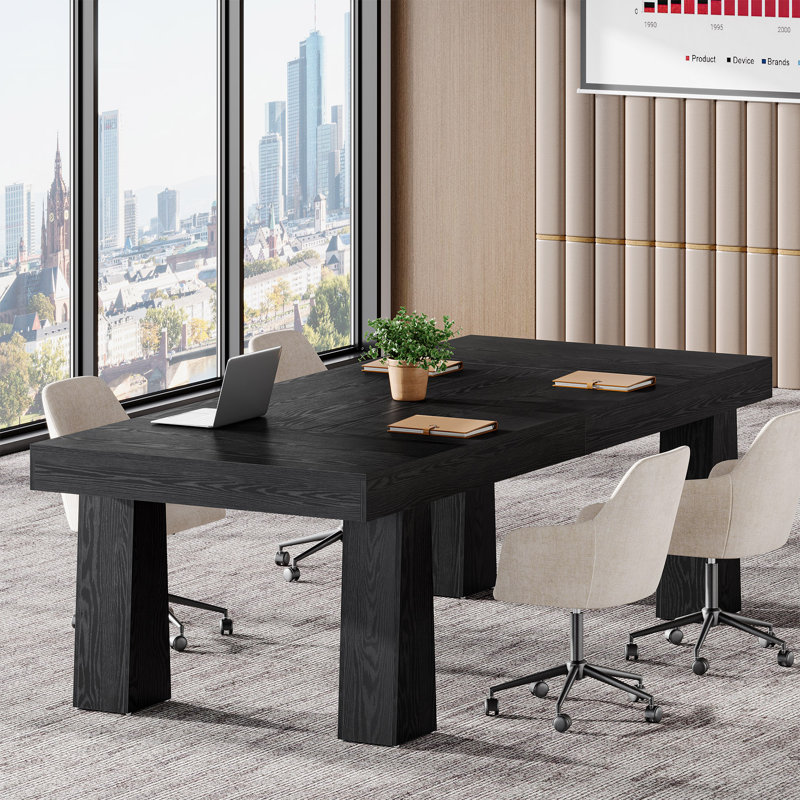 Wood Conference Table, Large Meeting Table