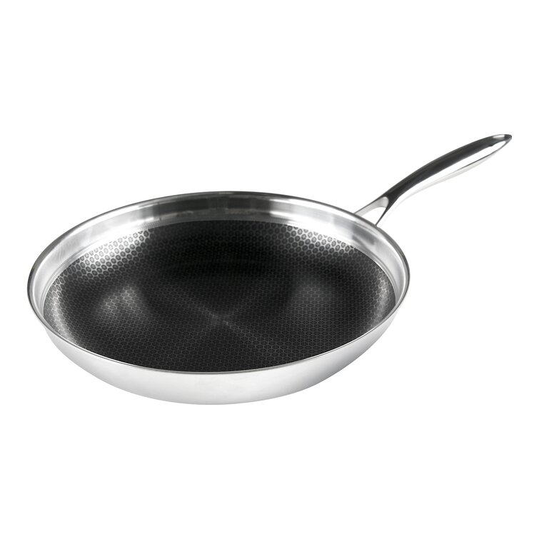 8 Inch Hybrid Stainless Steel Frying Pan with Stay Cool Handle PFOA Free