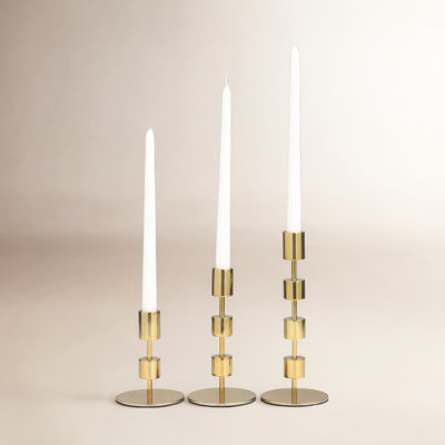 Brenner 3-Piece Aluminum Candlestick Set