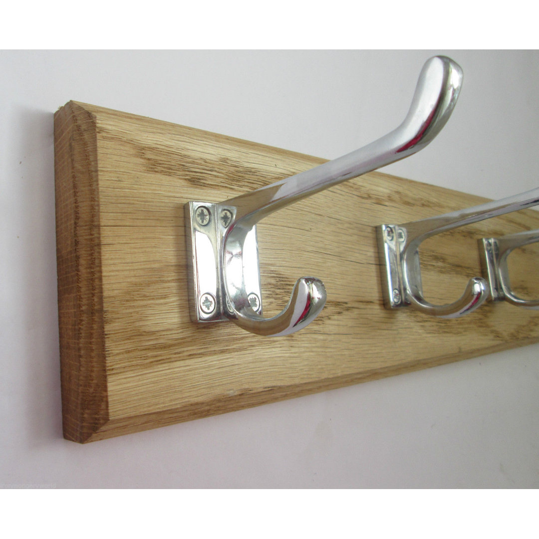 Solid Wood 7 - Hook Wall Mounted Coat Rack