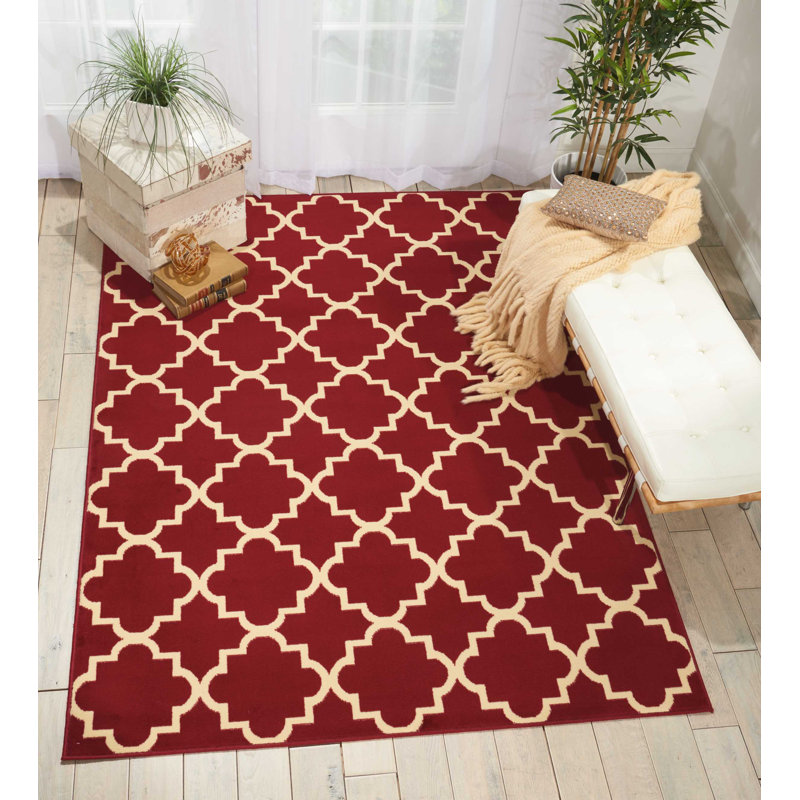 Tapis rouge Bo, Rectangle 5 pi 3 po x 7 pi 3 po