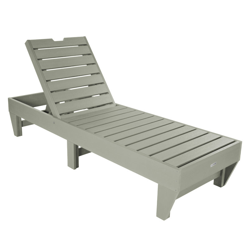 Annette Outdoor Chaise Lounge, Eucalyptus