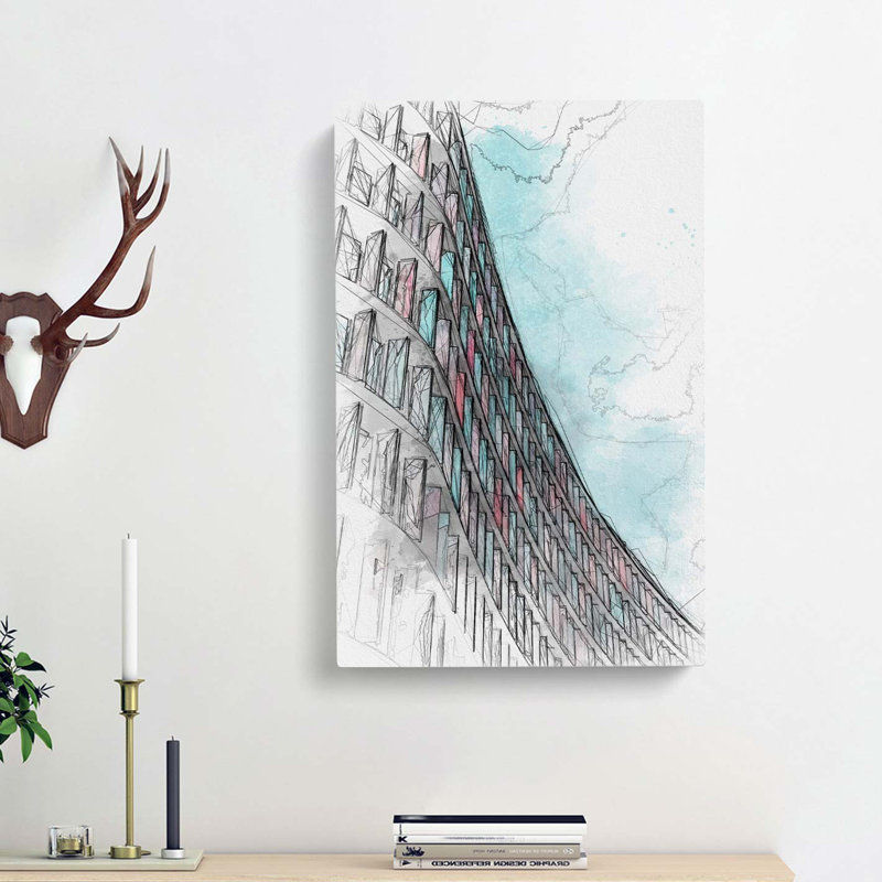 Sketching the Architecture Vol.3 - Wrapped Canvas Drawing - Wrapped Canvas, 76cm H x 50cm W x 3cm D