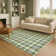 Premium Machine Washable Dockside AMF1817 Christmas Plaid Rug
