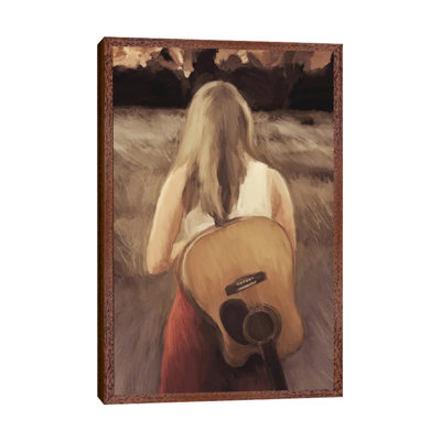 Traveling With My Guitar by Dan Meneely - Painting on Canvas