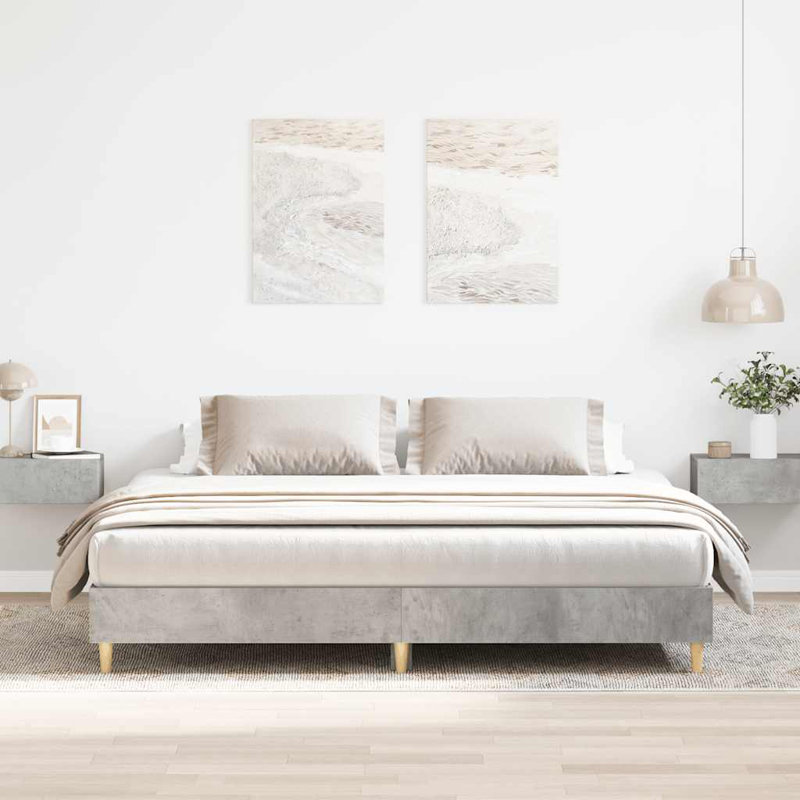 Bed Frame, Super King (6'), Concrete Grey