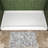 60" W x 32" D Solid Surface Single Threshold Shower Pan Base with Drain Cover Included, Textured Surface Slip-Resistant Shower Base Pan, White, Left Drain-113933233