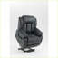 Fauteuil inclinable inclinable et inclinable - Massage & amp; Chauffage, rembourré | Bleu marine | Argent brossé