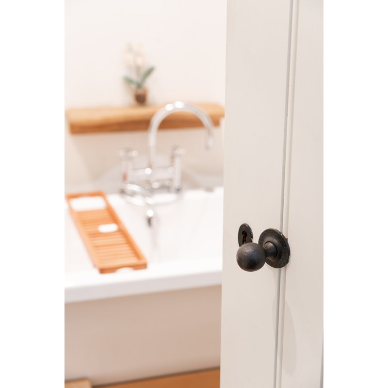 Round Interior Mortise Door Knob, Beeswax