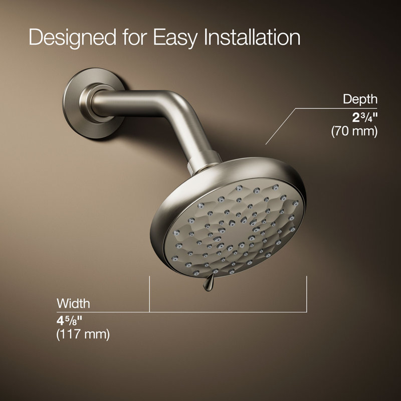 Flood Fixed Shower Head, Vibrant Brushed Nickel