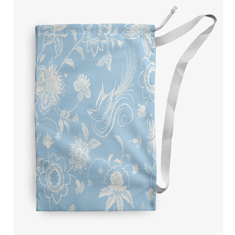 Fabric Laundry Bag with Handles, Medium (36" H x 28" W), Blue
