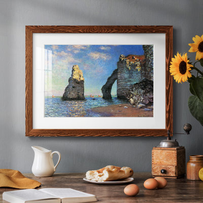 Les falaises rocheuses d'Étretat par Monet