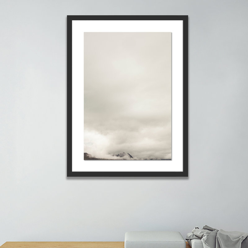 Clouds 11 Print by Riley Ryan, 24" H x 18" W x 1.5" D, Black