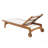 Outdoor Chaise Lounge With Mesh Seating And Acacia Wood Frame For Patio And Backyard Relaxation-2146499634