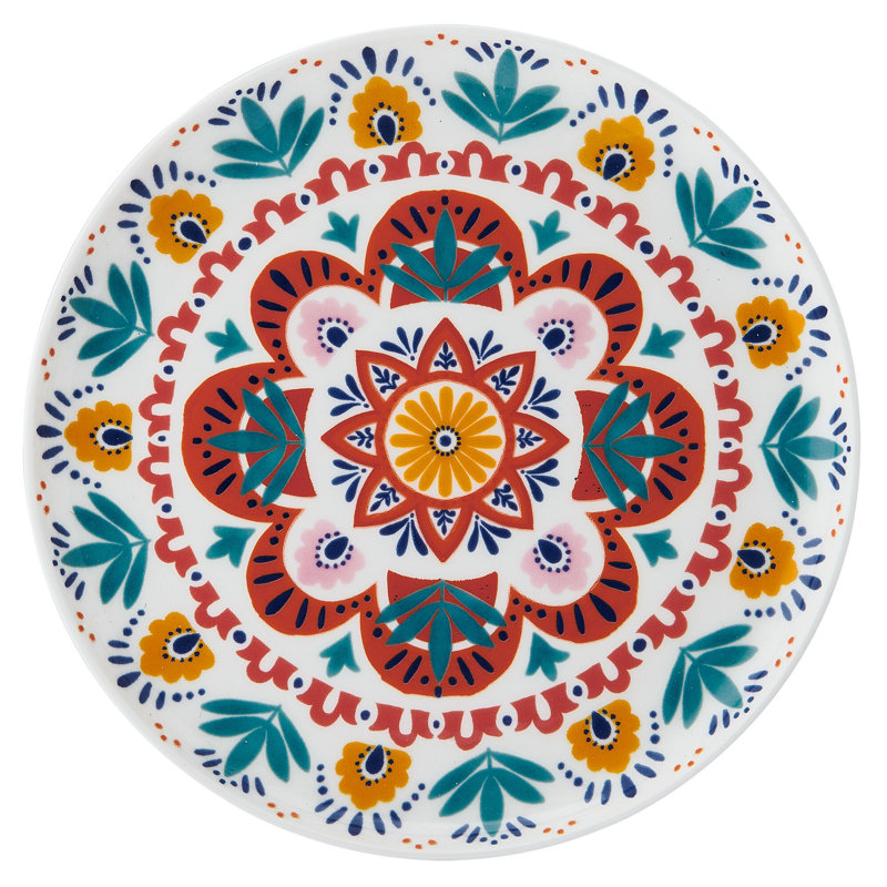 Mikasa Painted Medallion 9 In. Salad Plates