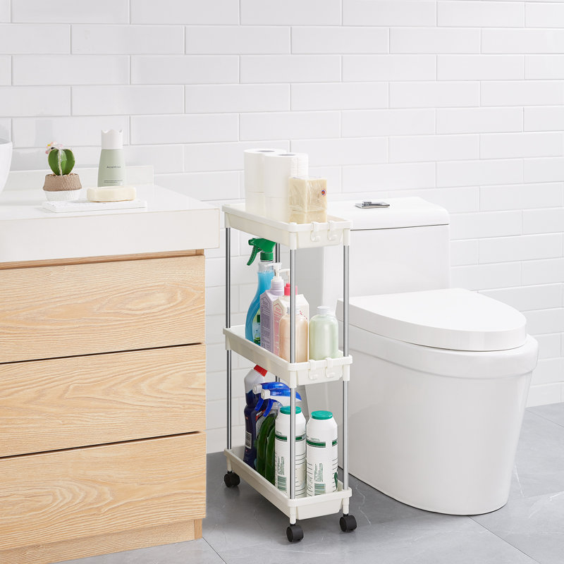 3.62cm H x 6.38cm W Book Cart, White