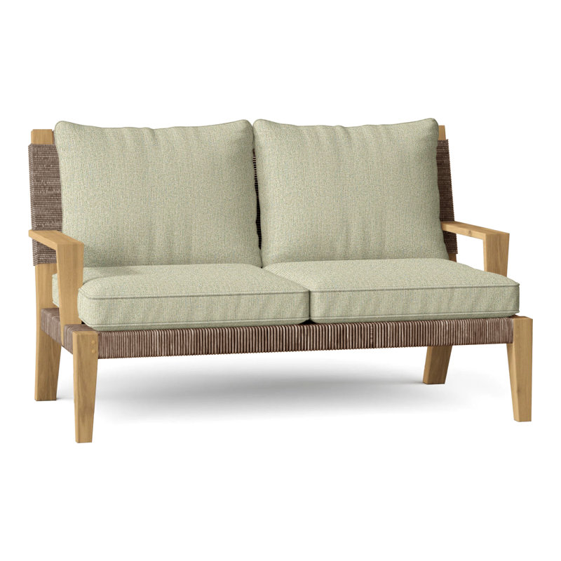 Hadley Outdoor 2 - Seat Loveseat, Demo Fog, Hadley Hemp