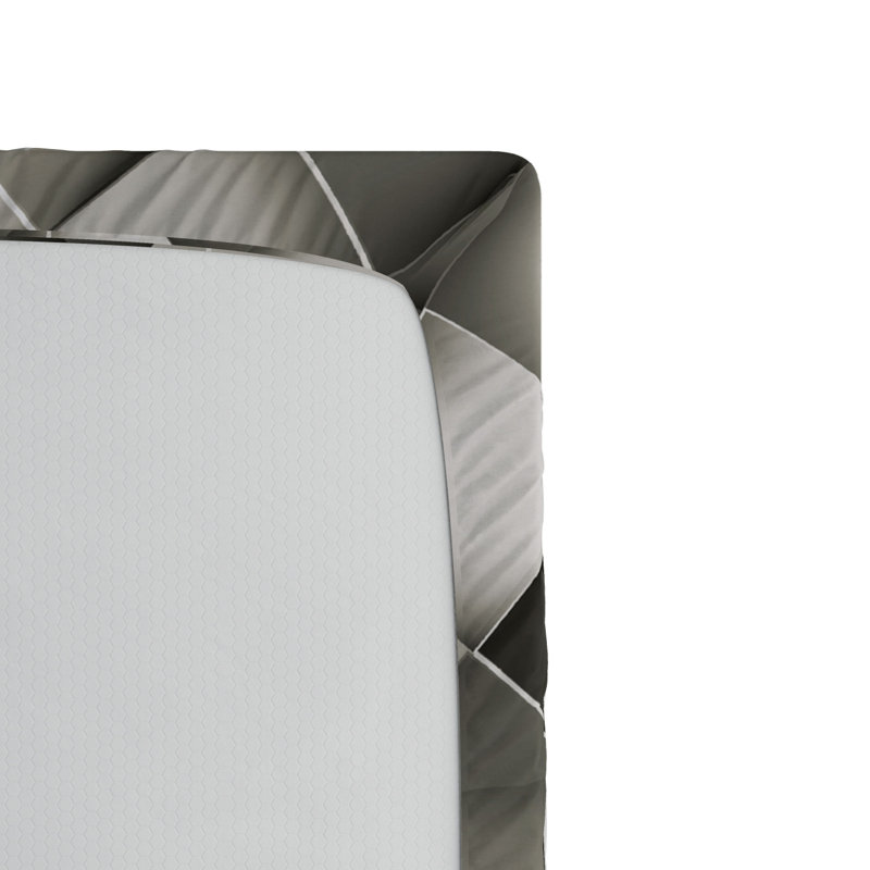 Microfiber Geometric Fitted Sheet, Full/Double Fitted Sheet
