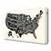 States Of America 5 Map - Wrapped Canvas Art Prints