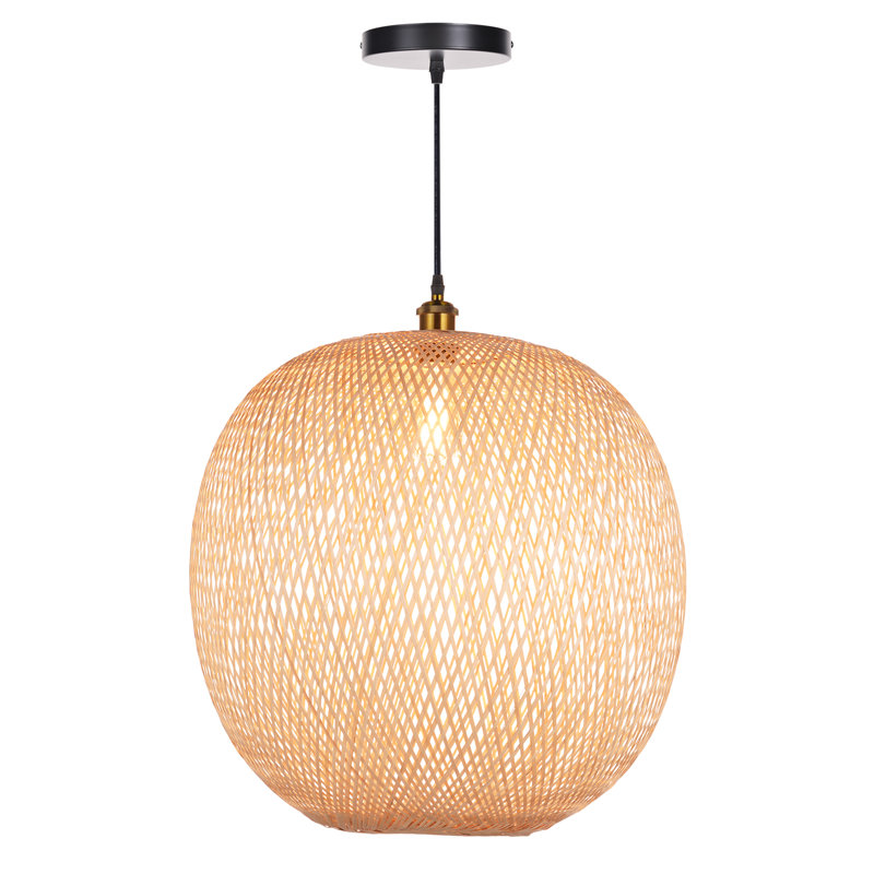 Luminaire suspendu 1 lumière Binningup, H 13,77 po x l 13,77 po x P 13,77 po