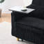 Velours côtelé noir avec table mobile et support pour projet de charge